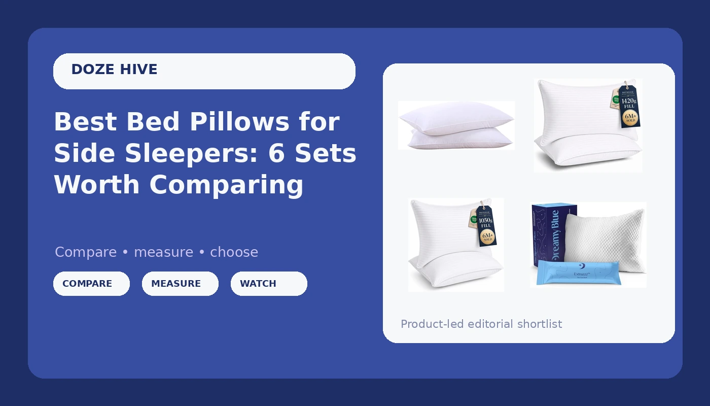 Best Bed Pillows for Side Sleepers: 6 Sets Worth Comparing
