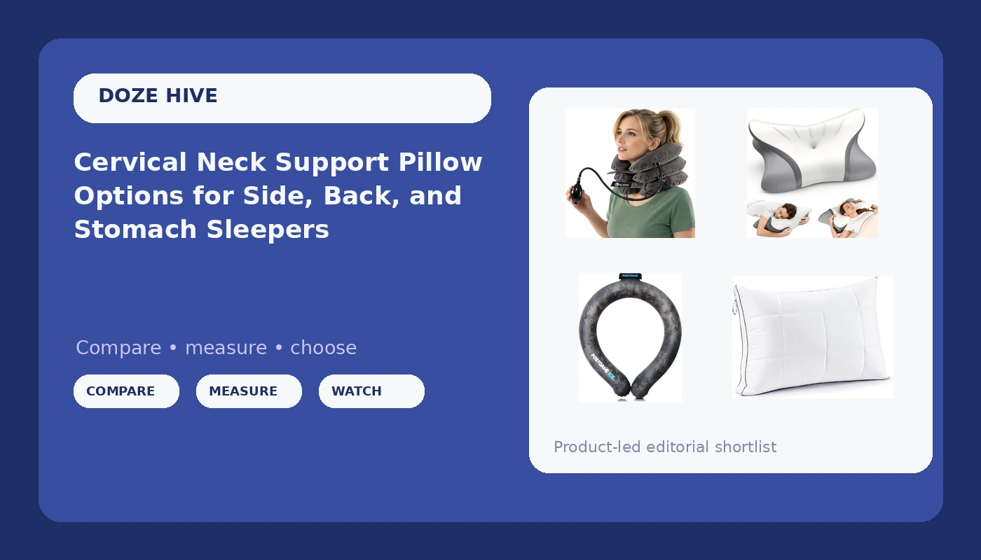 Cervical Neck Support Pillow Options for Side, Back, and Stomach Sleepers