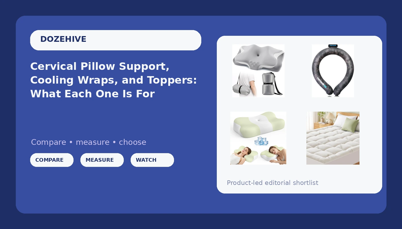 Cervical Pillow Support, Cooling Wraps, and Toppers: What Each One Is For