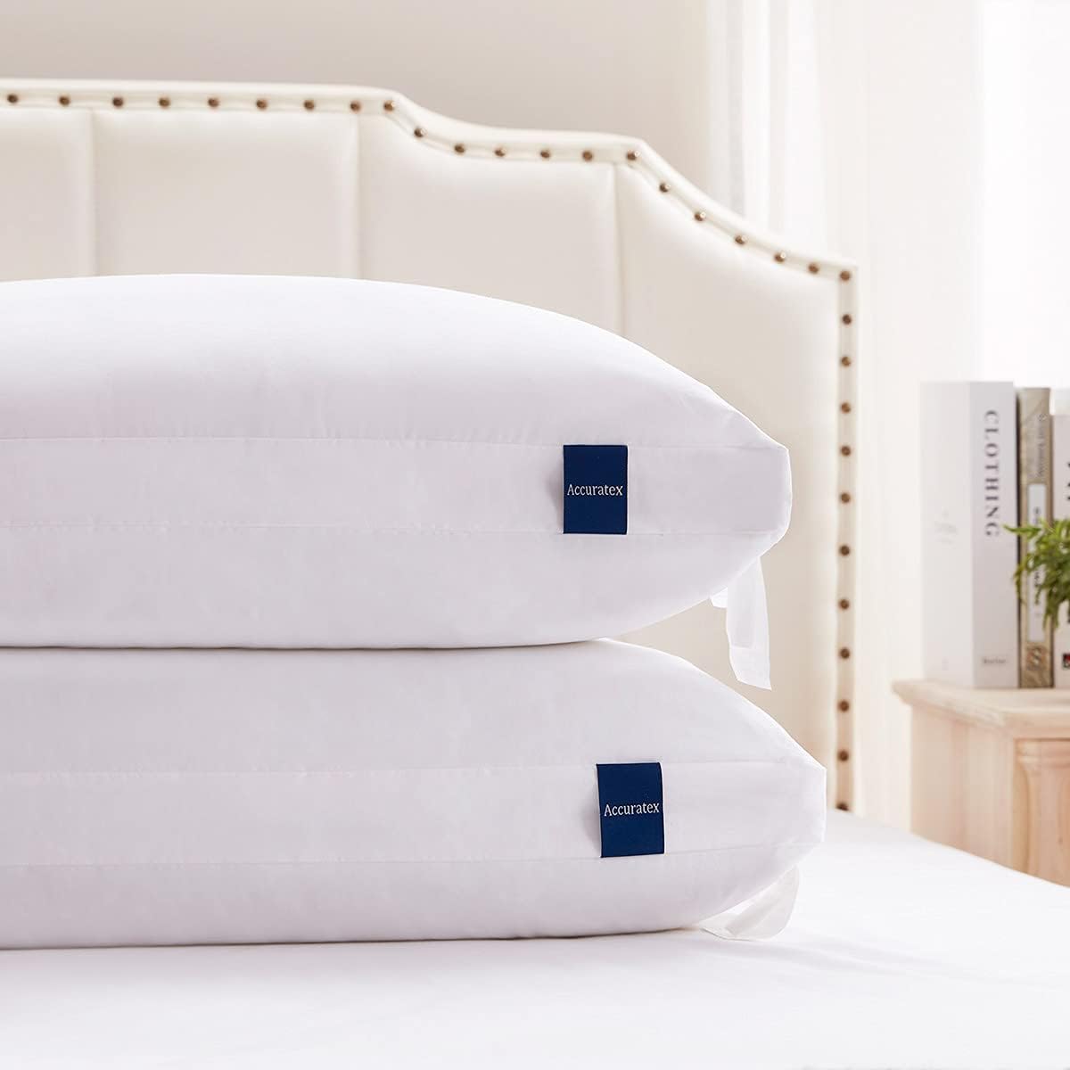 ACCURATEX Standard Pillows Set of 2, Adjustable Hybrid Pillows (B07FXYYMWL)