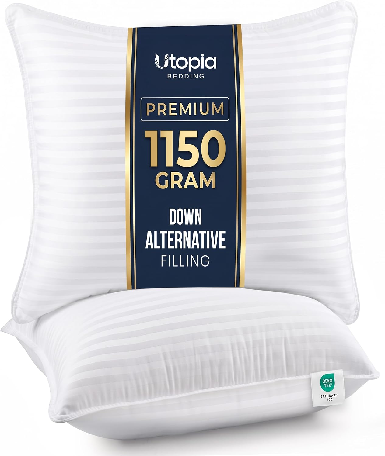 Utopia Bedding Hotel Bed Pillows for Sleeping, Pillows Queen Size Set of 4