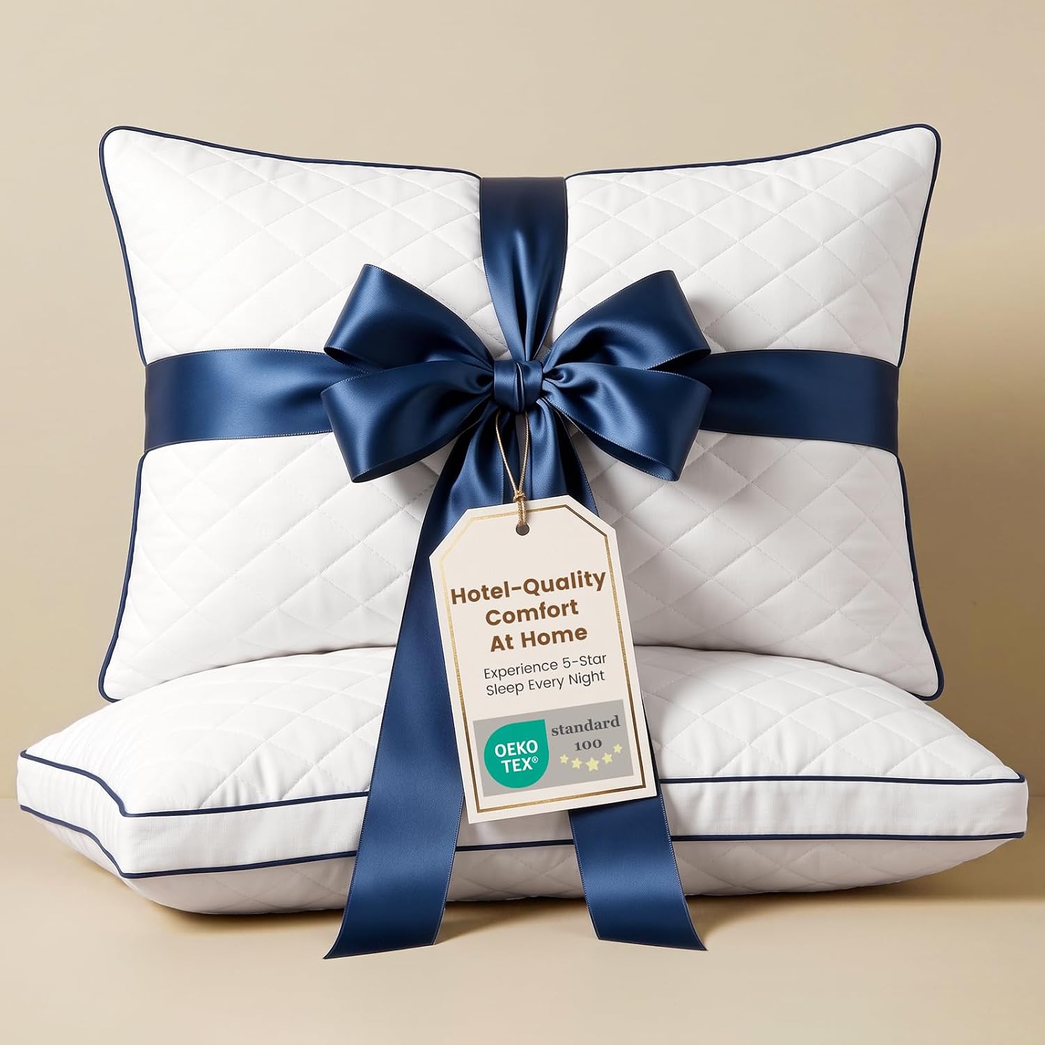 DOWNSTORIA Shredded Memory Foam Pillows Standard Size Set of 2 (B0GHXHPW7Z)