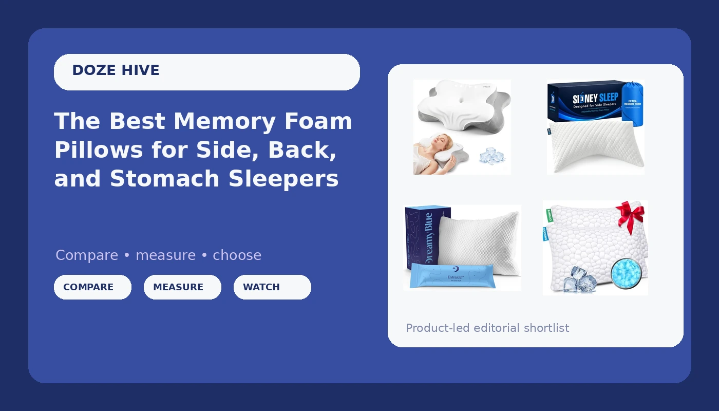 The Best Memory Foam Pillows for Side, Back, and Stomach Sleepers